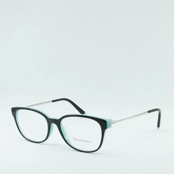 NEW TIFFANY & CO TF2177F 8055 BLACK ON TIFFANY BLUE EYEGLASSES - Picture 2 of 10